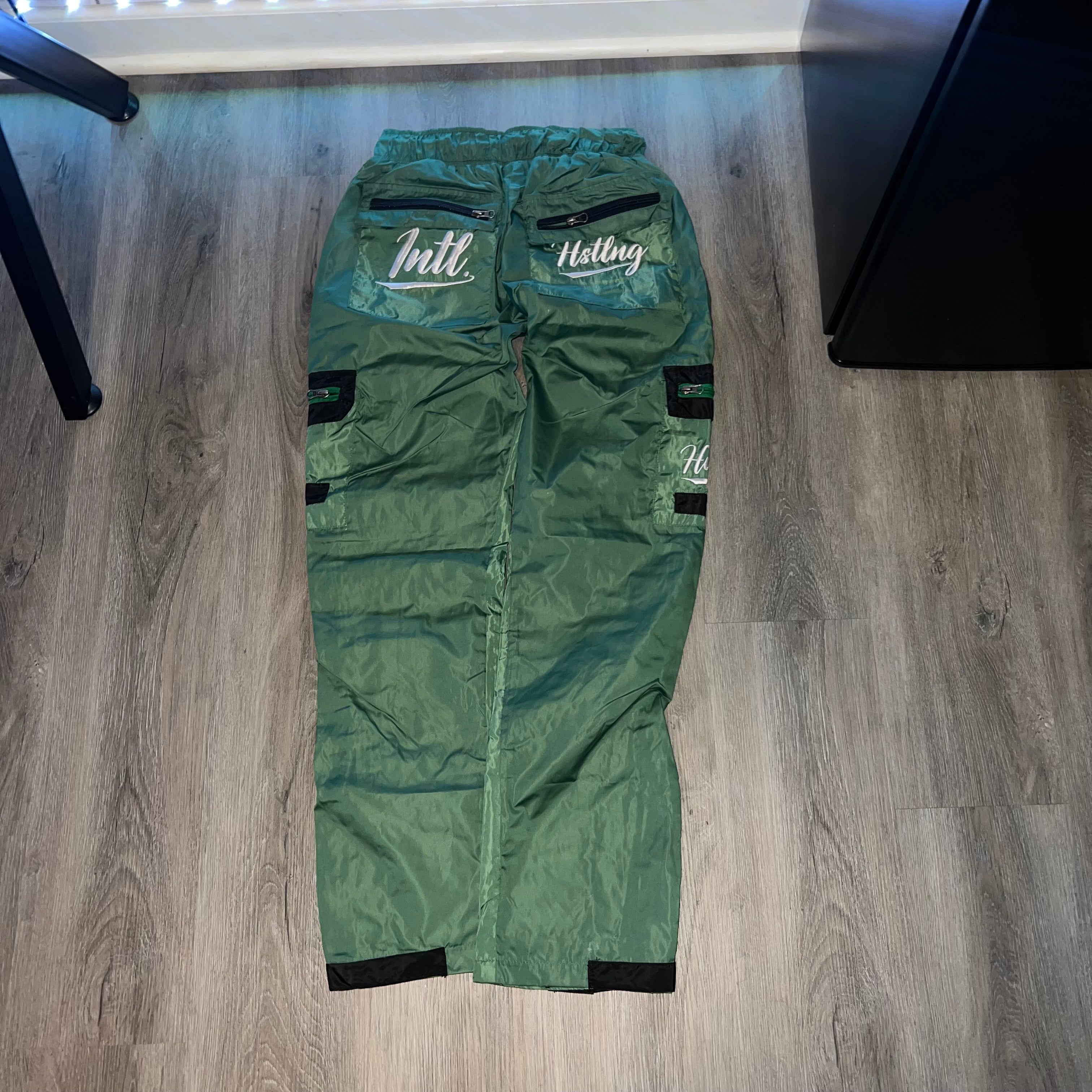 Green Windbreaker Cargo Pants