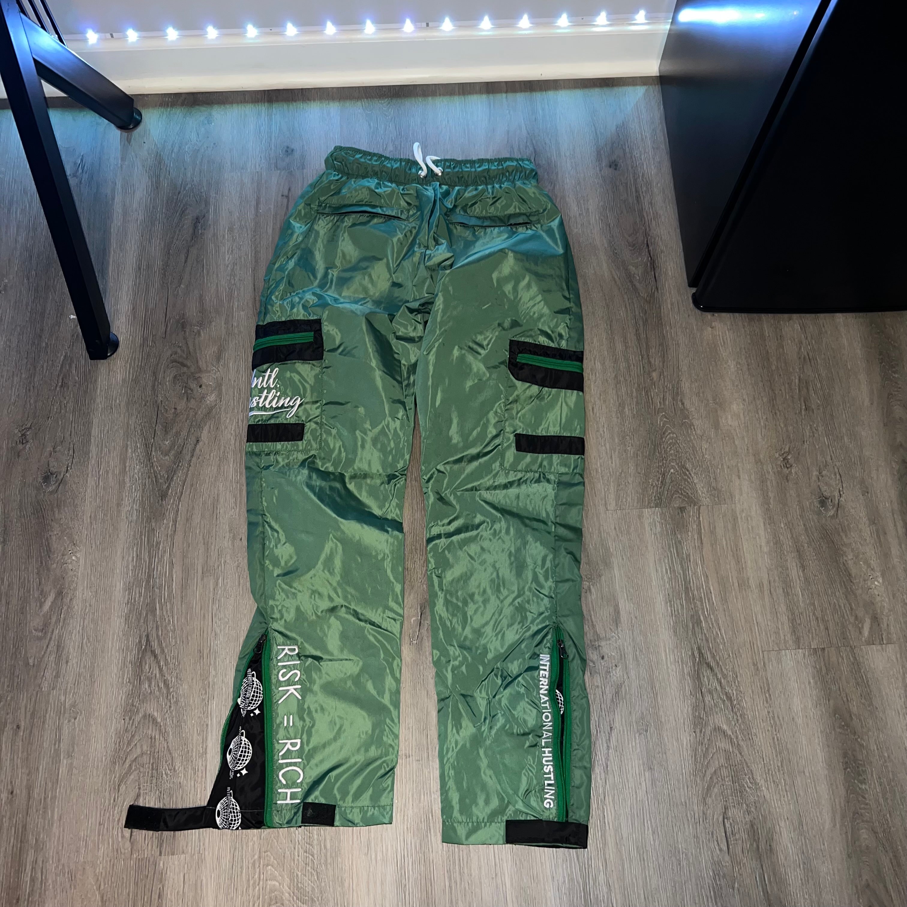 Green Windbreaker Cargo Pants